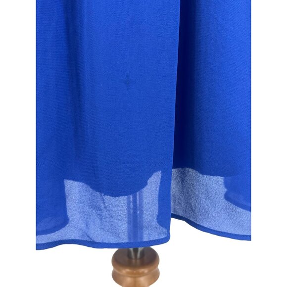 Urban Outfitters x Lush Sleeveless Royal Blue Cinched Waist Dress - Picture 5 of 12